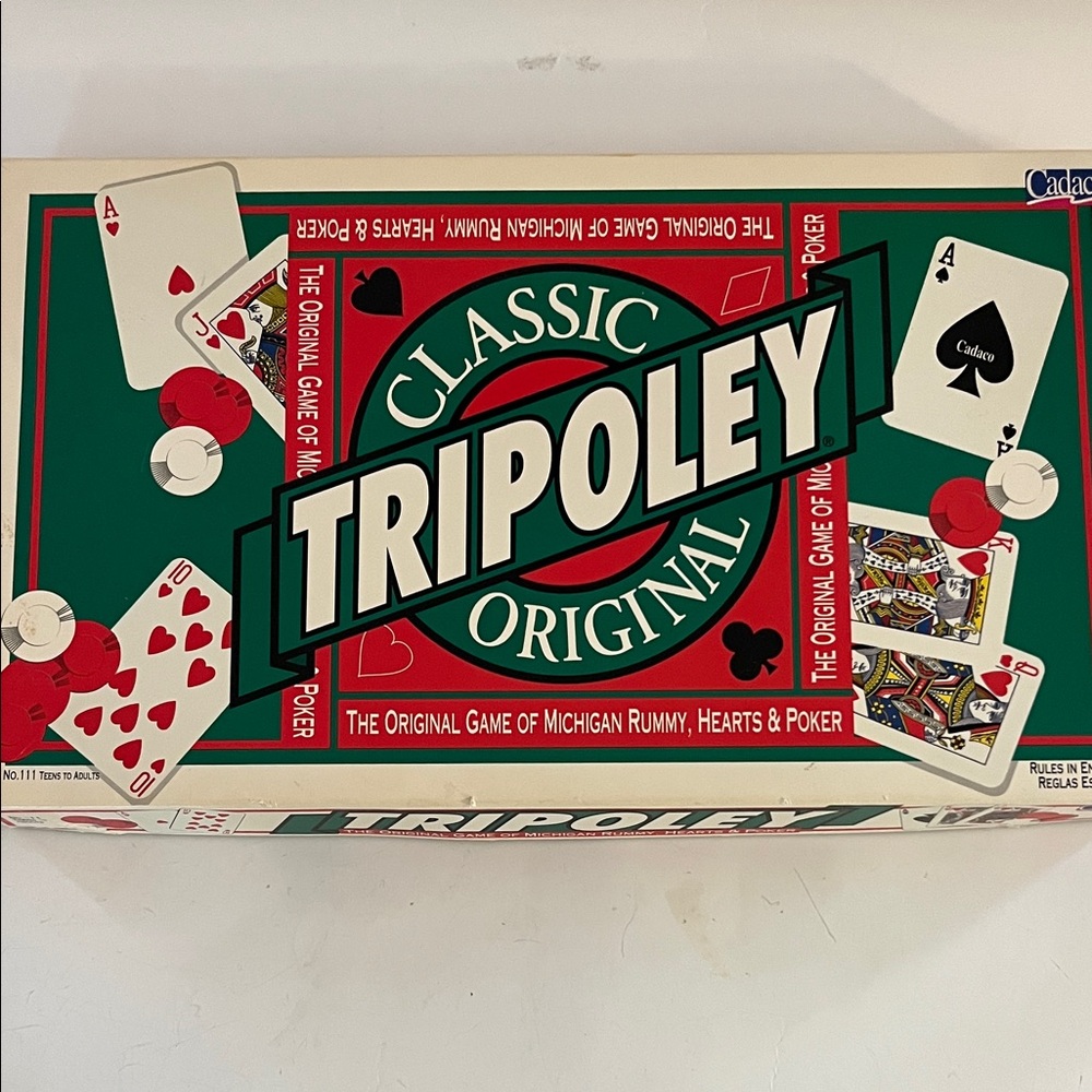 Tripoley Original Card Game - Red and Green